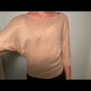 lightweight cream colored sweater